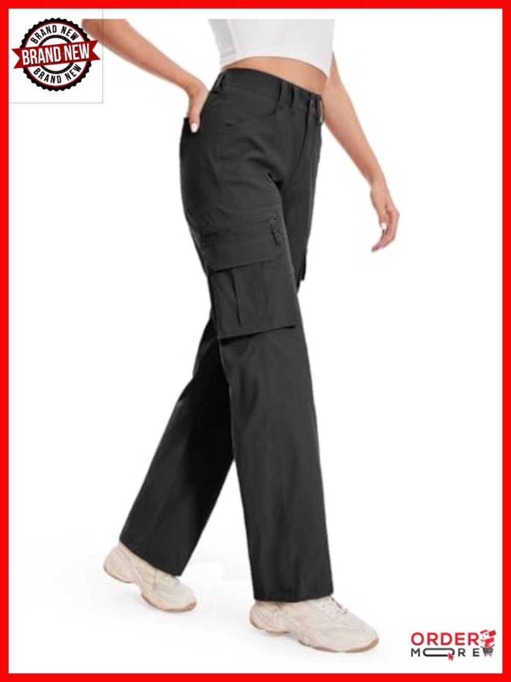 Moosehill Women's Hiking Pants Water Resistant Quick Dry Cargo